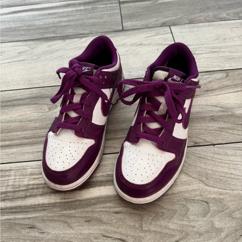 Nike Plum and White Athletic Shoes